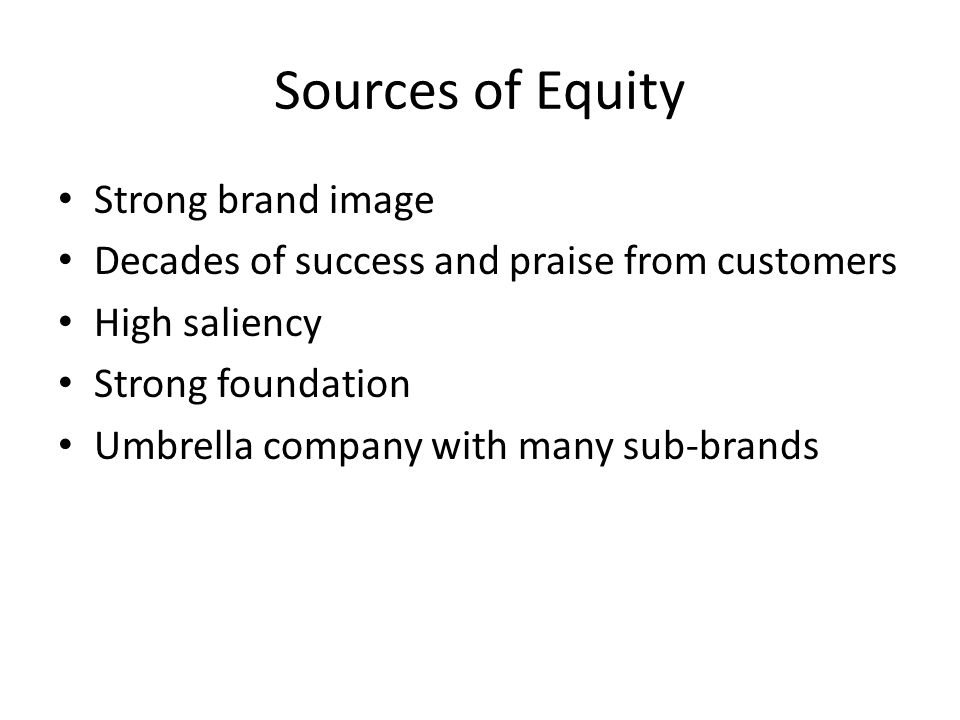 Measuring Sources of Brand Equity
